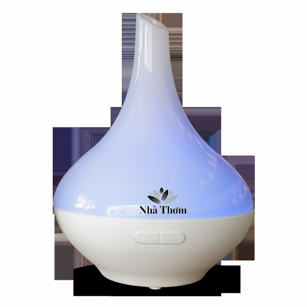 Máy khuếch tán gốm sứ dáng ngọc trắng 100ml cho phòng 40m2