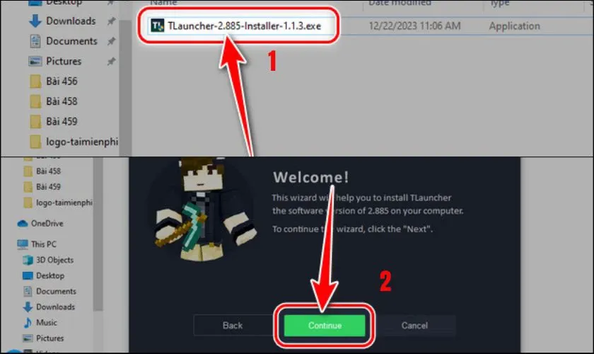 Các bước cài đặt TLauncher trên PC