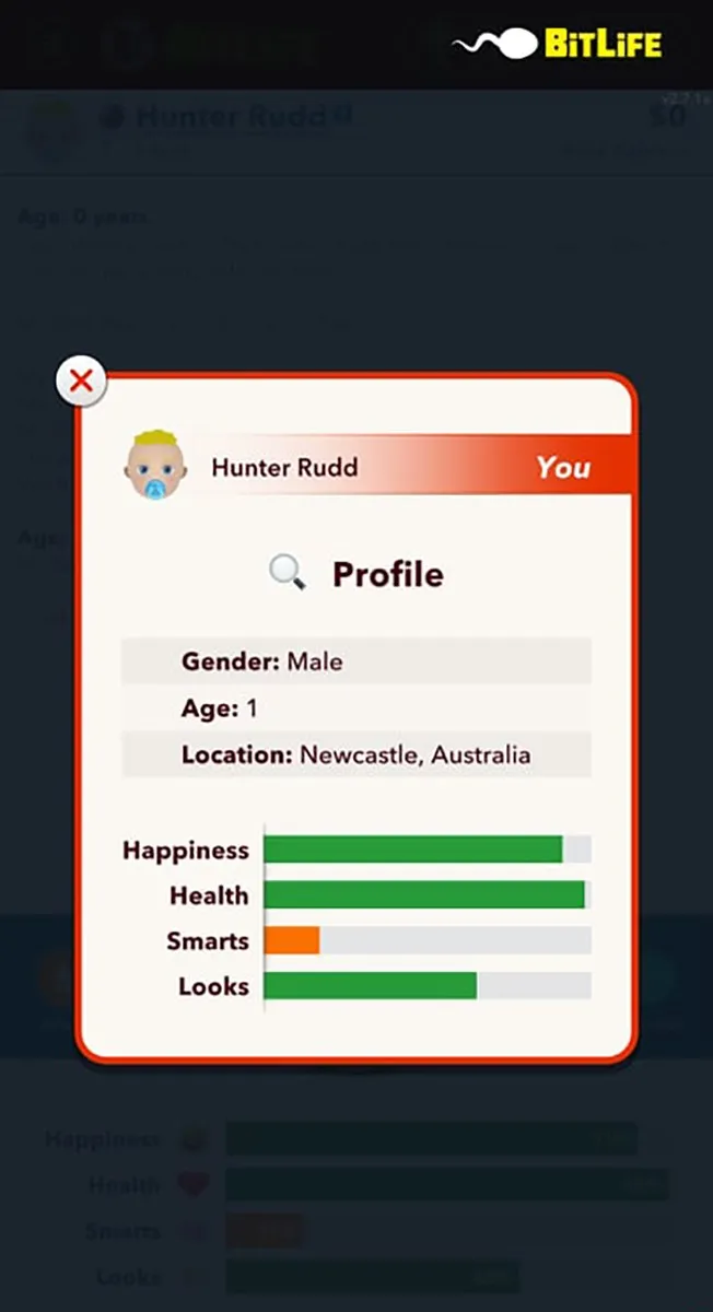 Các chỉ số quan trọng trong BitLife