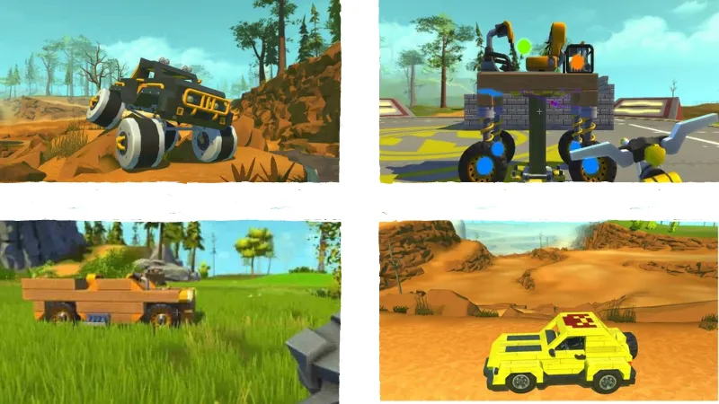 Các loại xe tự chế độc đáo trong Scrap Mechanic
