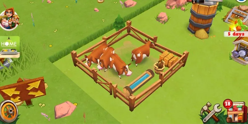 Đa dạng các loại cây trồng và vật nuôi trong Farm Story 2
