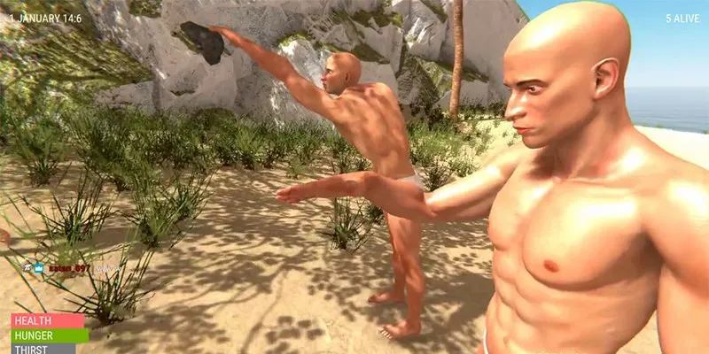 Đồ họa đơn giản nhưng hài hước của Hand Simulator: Survival