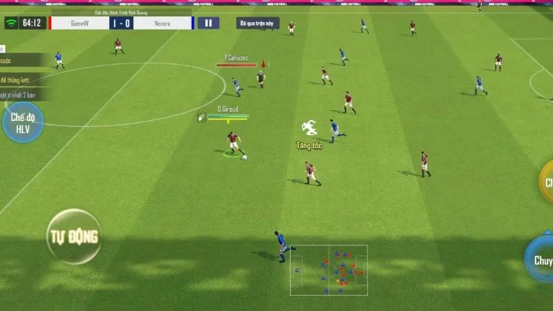 Đồ họa gameplay Football Pro VTC