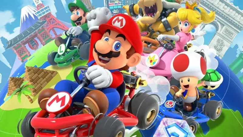 Đua xe vòng quanh thế giới trong Mario Kart Tour