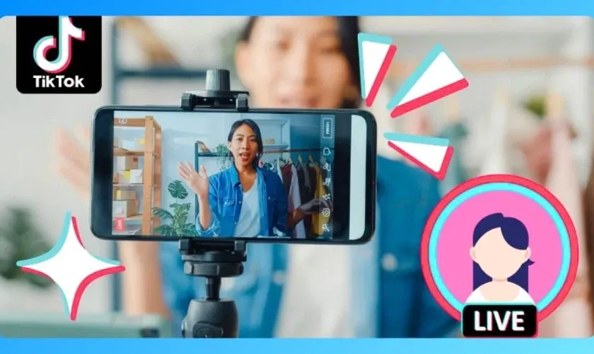 Giao diện Livestream trên TikTok