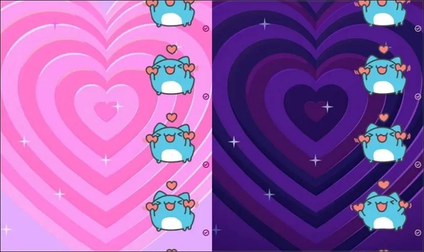 Giao diện nền Valentine lãng mạn trên Messenger