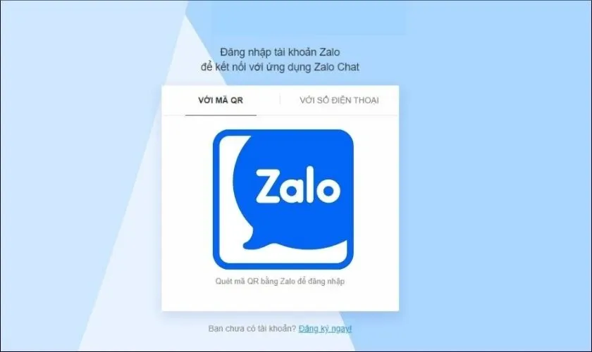 Giao diện Zalo Web trên trình duyệt máy tính