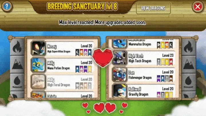 Hệ thống lai tạo rồng đầy sáng tạo trong Dragon City