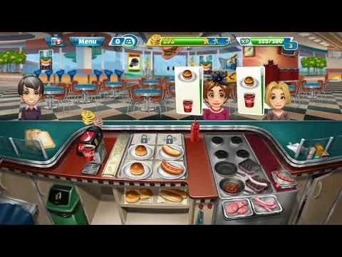 Hình ảnh gameplay sôi động trong Cooking Fever
