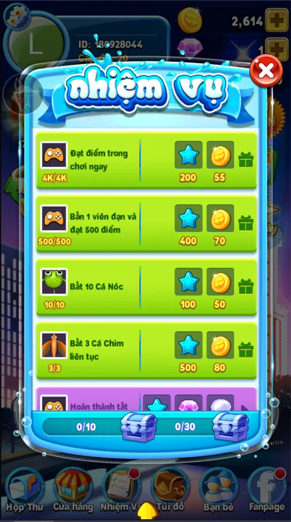 Hoàn thành nhiệm vụ hàng ngày trong iCa Ban Ca ZingPlay