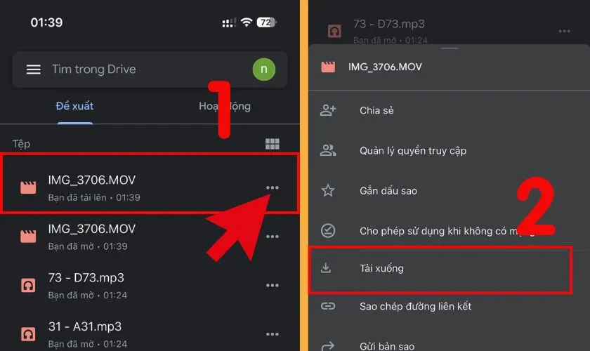 Hướng dẫn tải video từ Google Drive về iPhone