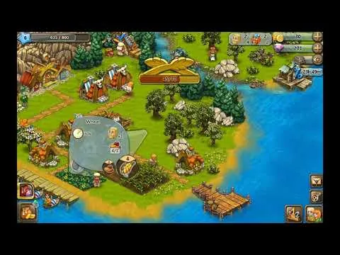 Khung cảnh nông trại Viking trong Harvest Land