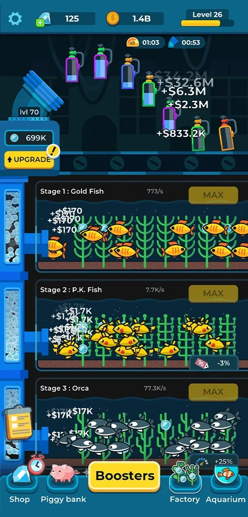 Lối chơi nhàn rỗi nhưng cuốn hút của Idle Fish Aquarium