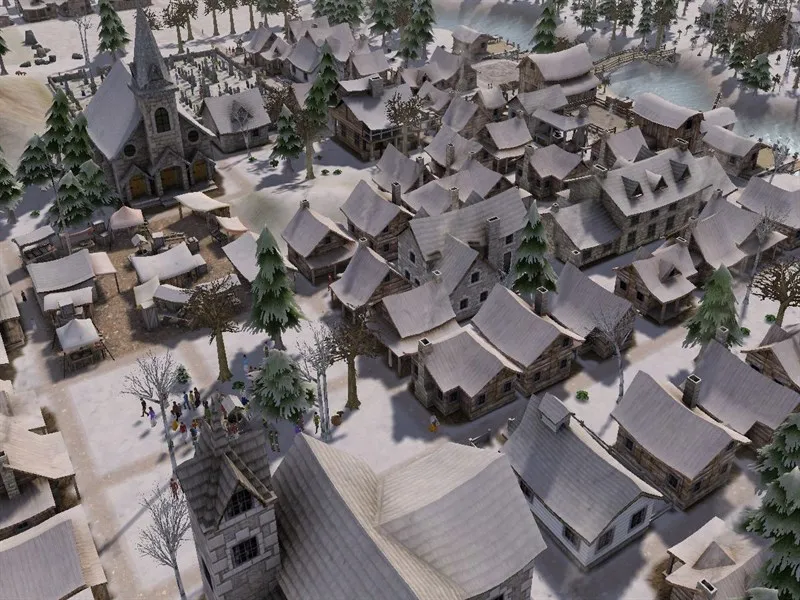 Mùa đông khắc nghiệt bao phủ thành phố trong Banished