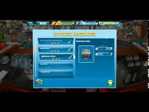 Nâng cấp trang thiết bị và nội thất trong Cooking Fever