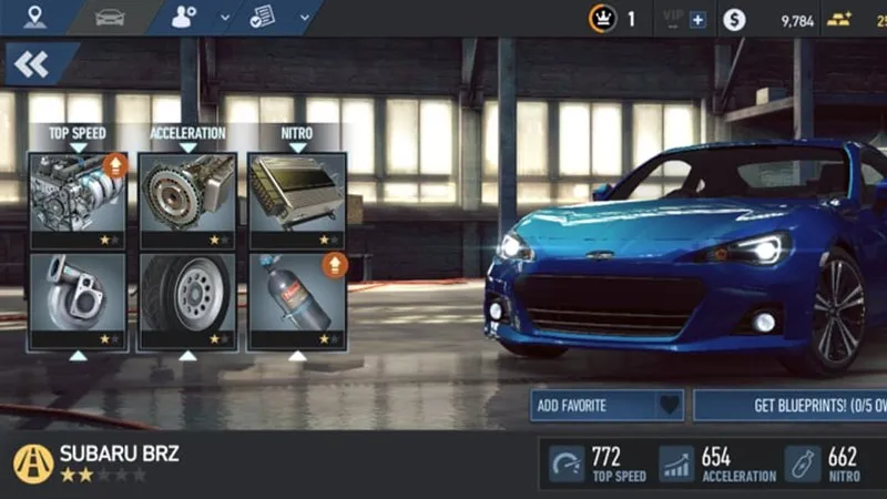 Nâng cấp xe trong Need for Speed No Limits
