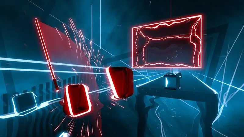 Phá hủy các khối lập phương theo nhịp điệu trong Beat Saber