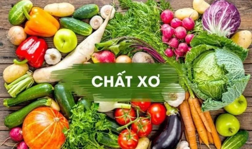 Rau xanh và trái cây cung cấp chất xơ dồi dào cho hệ tiêu hóa khỏe mạnh