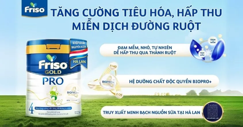 Sữa bột Friso Gold Pro số 4 800g (3 - 6 tuổi)