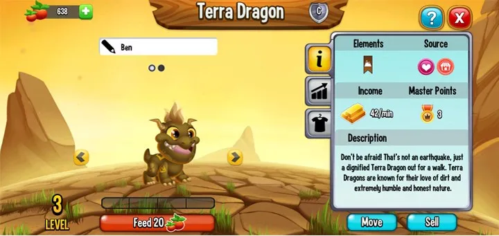 Terra Dragon đáng yêu khi còn nhỏ