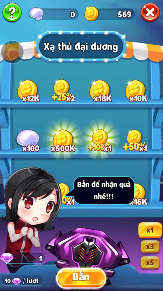 Tham gia Xạ thủ đại dương kiếm quà khủng