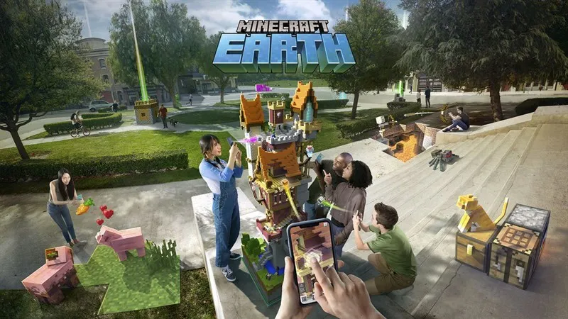 Thế giới Minecraft ngoài đời thực với Minecraft Earth