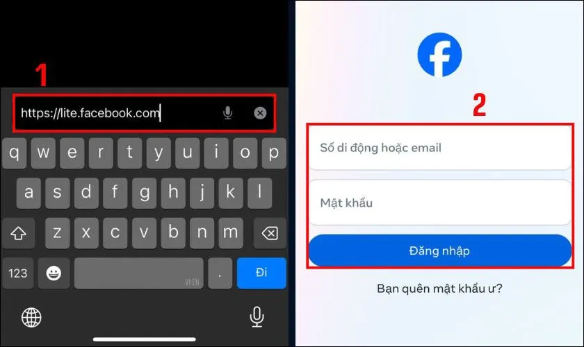 Thêm lối tắt Facebook Lite vào màn hình chính iPhone