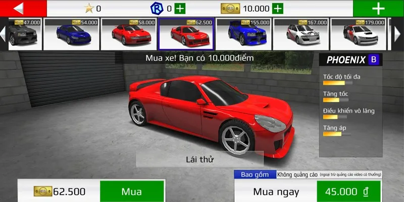 Thỏa sức tùy chỉnh và nâng cấp xe đua trong Rally Fury