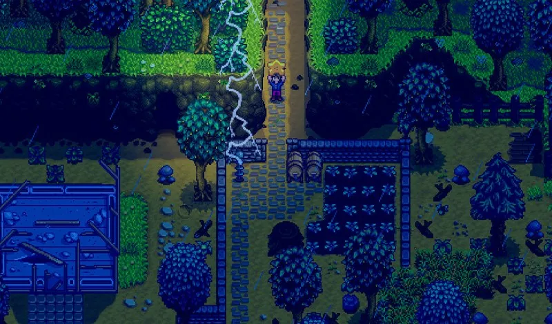 Thời tiết thay đổi theo mùa trong Stardew Valley