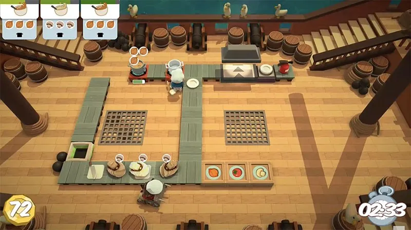 Trải nghiệm nấu ăn hỗn loạn trong Overcooked!