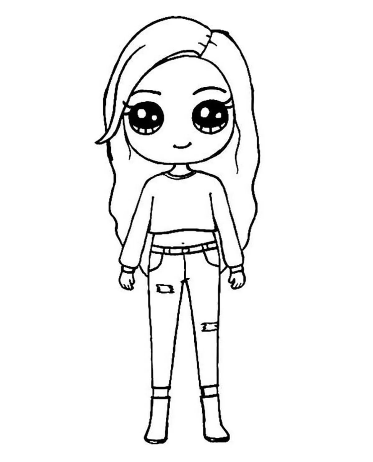 Tranh tô màu Blackpink phong cách chibi đáng yêu