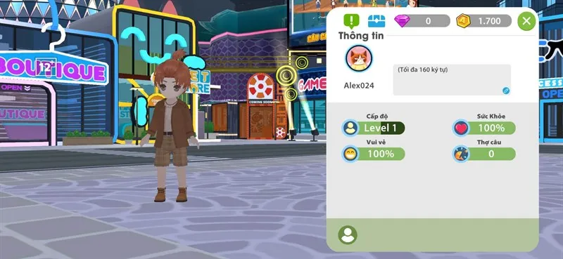 Tùy chỉnh nhân vật và xây dựng phong cách riêng trong Avatar Land