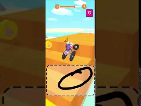 Vẽ bánh xe vượt địa hình trong Scribble Rider