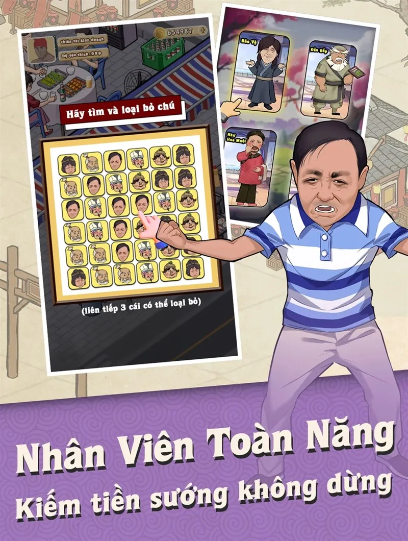 Xây dựng công trình, thu về lợi nhuận trong game