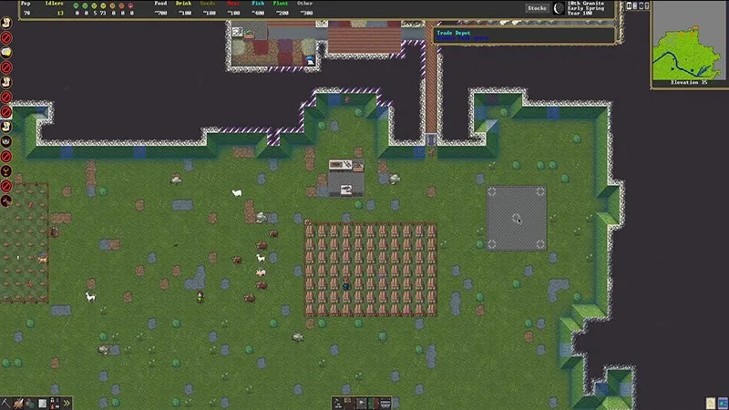 Xây dựng pháo đài trong Dwarf Fortress